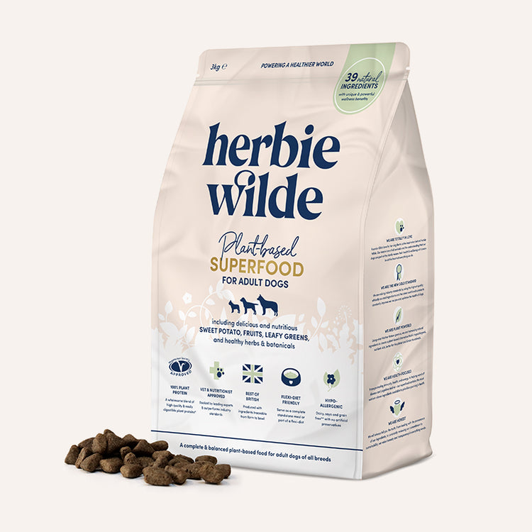 Herbie Wilde plant-based dog food