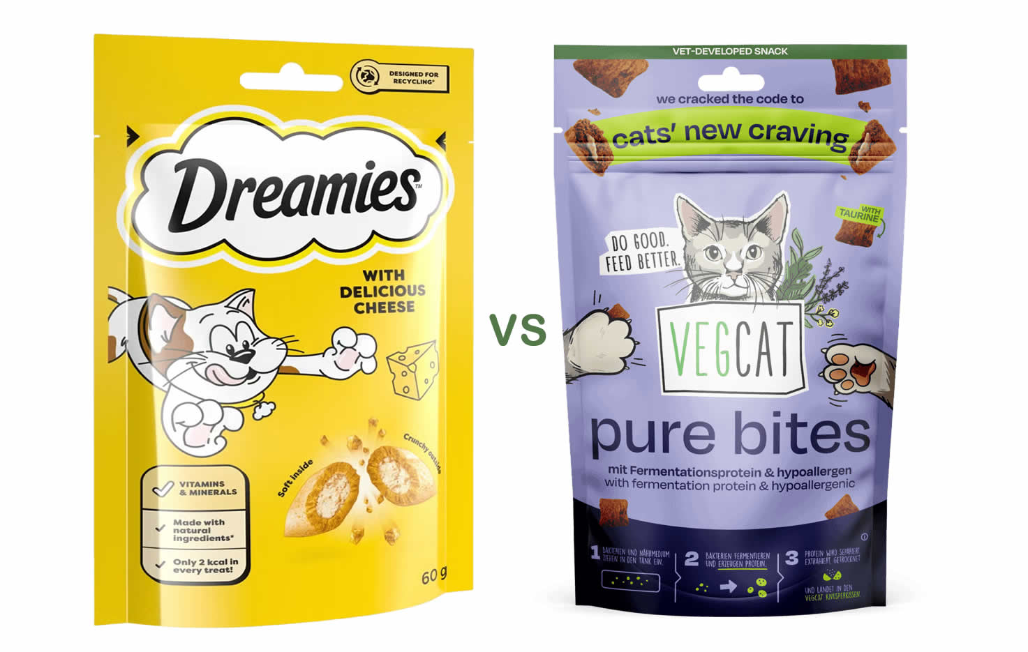 Dreamies vs Vegcat Pure Bites who wins?