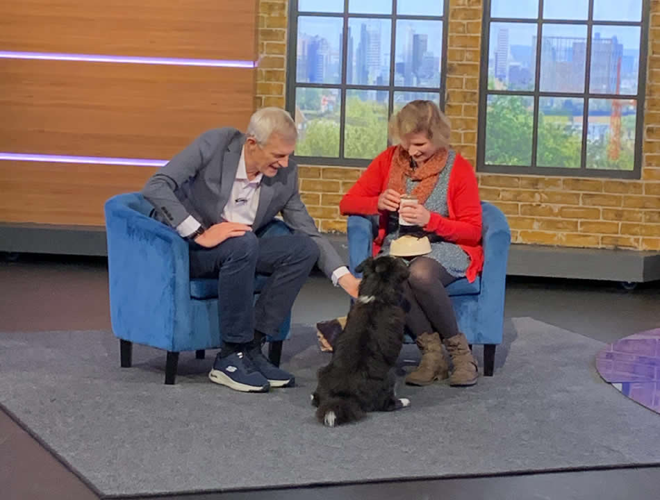 Dr Arielle on national TV with Ruff