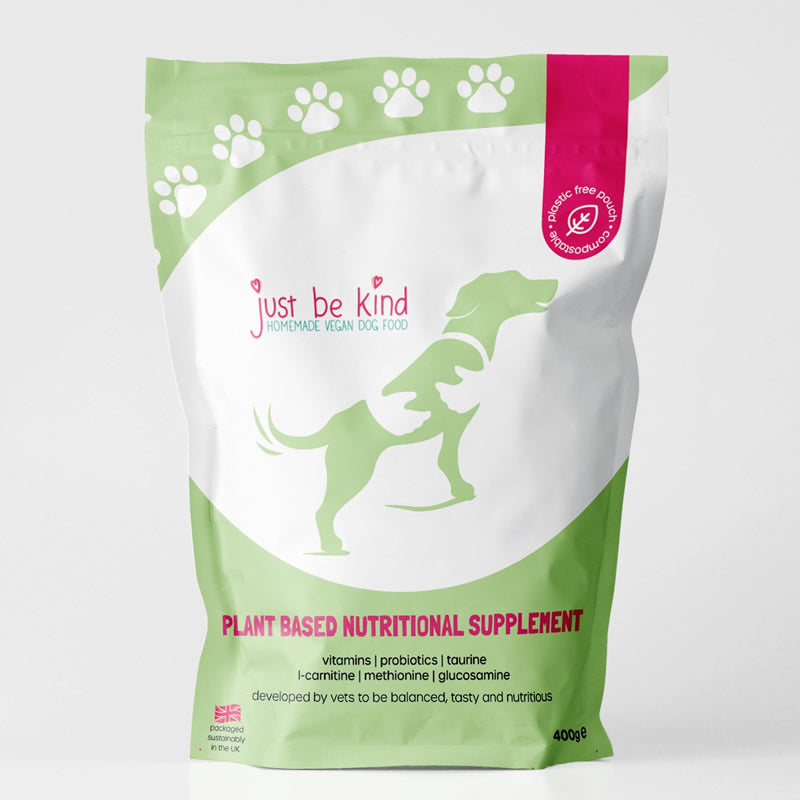 Just Be Kind Home Cook Supplement for Homemade Vegan Dog Food