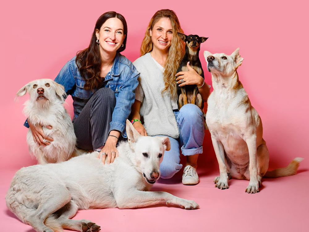 Vegdog turns 10 years old with founders and their dogs Valerie Hanssen and Tessa