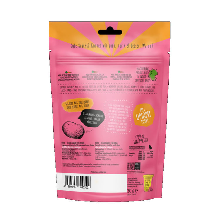 POPS low calorie snacks for dogs back cover