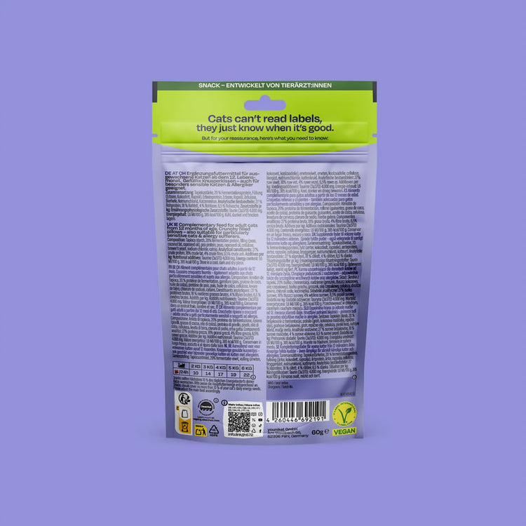 VegCat pure bites taurine treats back