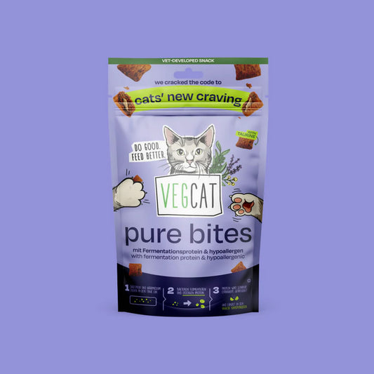 VegCat pure bites taurine treats front